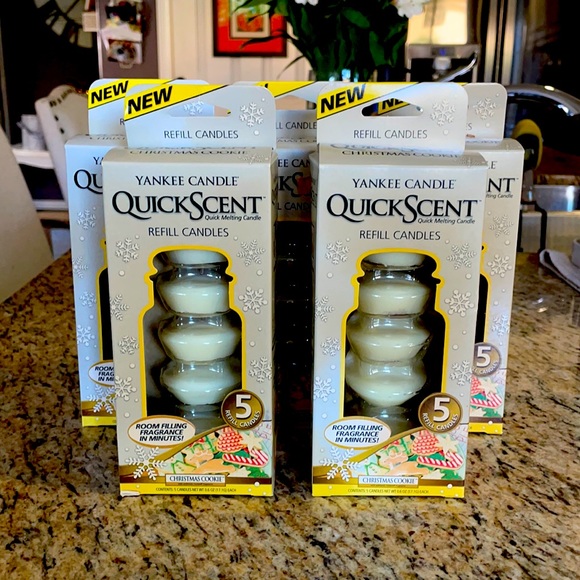 Set of 5 boxes of QuickScent Refill Candles